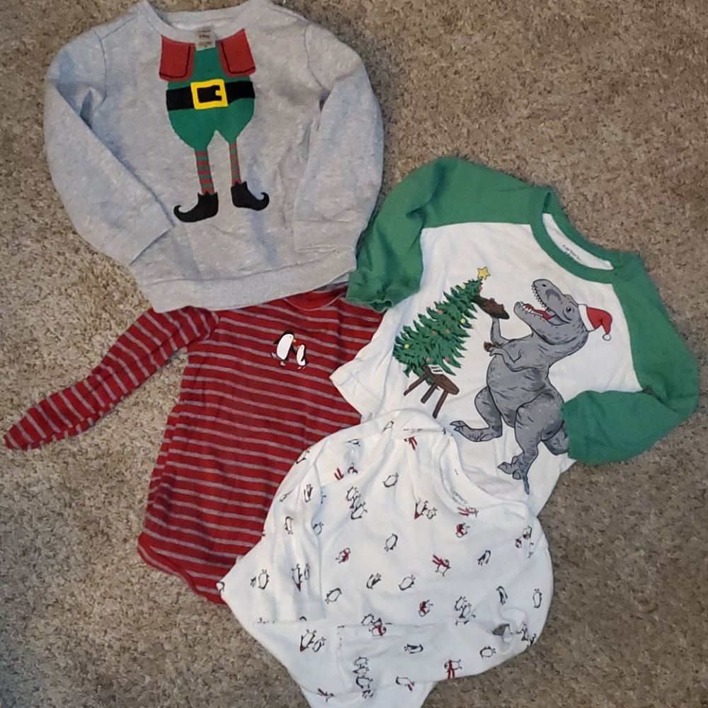Christmas shirt bundle carter's